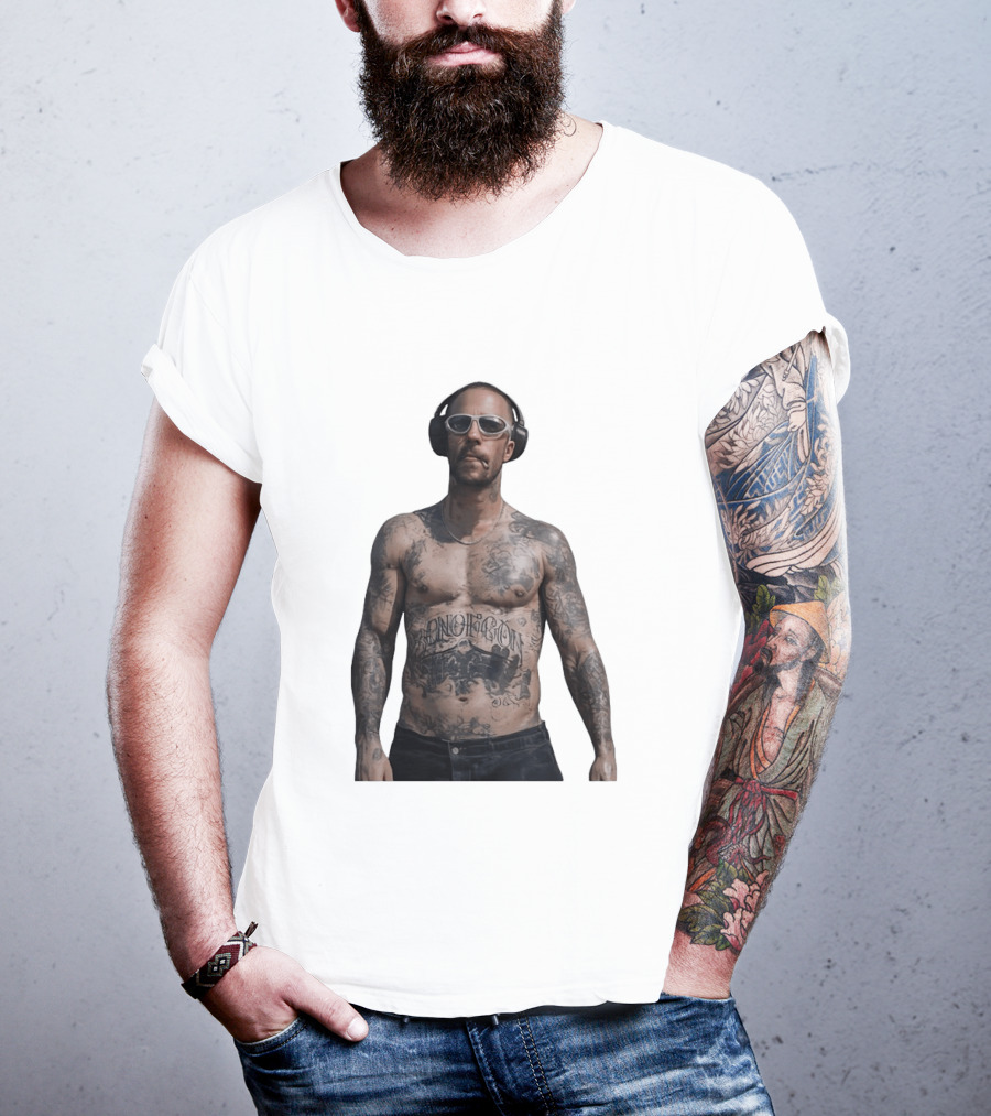 Adam Levine Maroon 5 Smoking Tattoos And Headphones T-Shirt