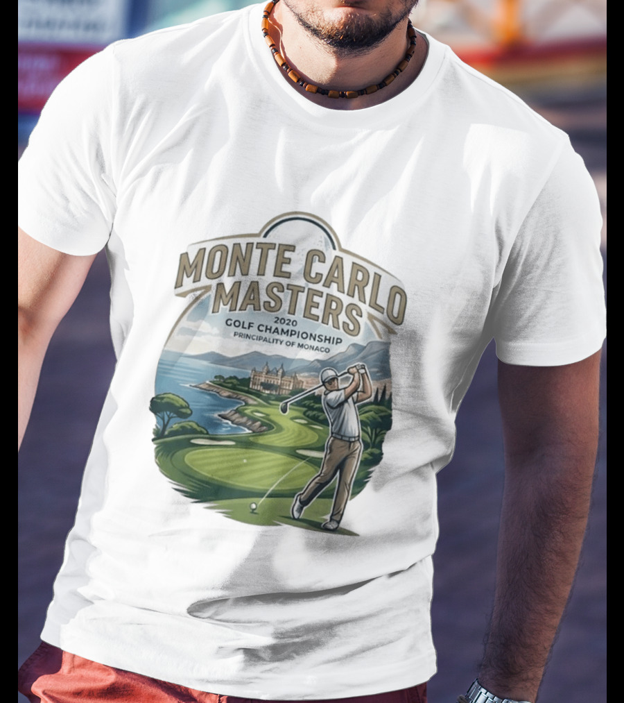 Monte Carlo Masters 2020 Golf Championship Principality Of Monaco T-Shirt