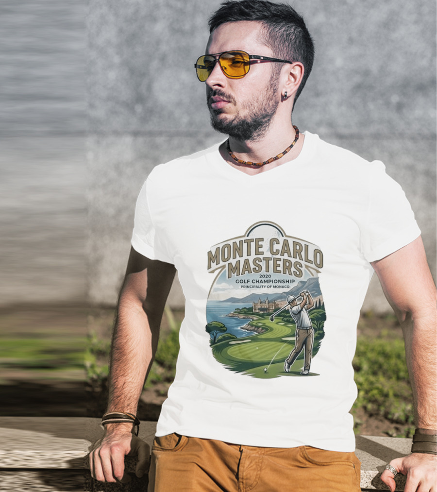 Monte Carlo Masters 2020 Golf Championship Principality Of Monaco T-Shirt