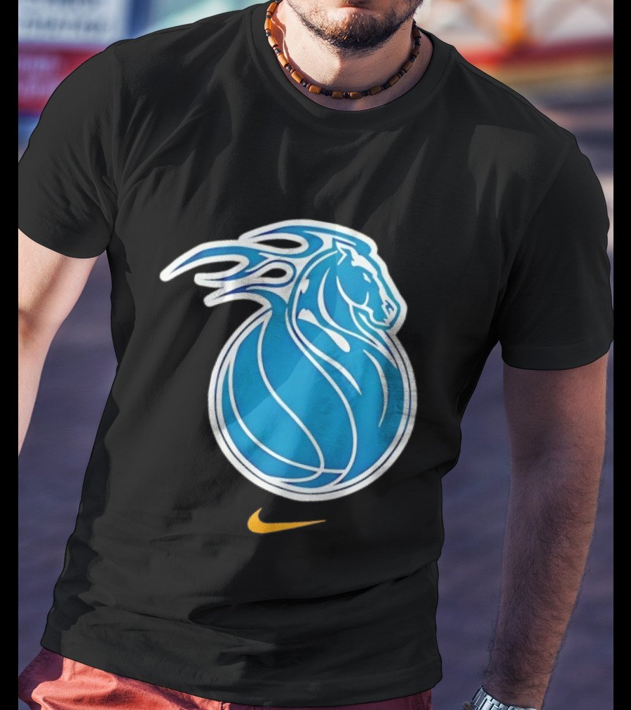 Detroit Pistons City Edition 2025 26 Nike Basketball Horse Concept T-Shirt