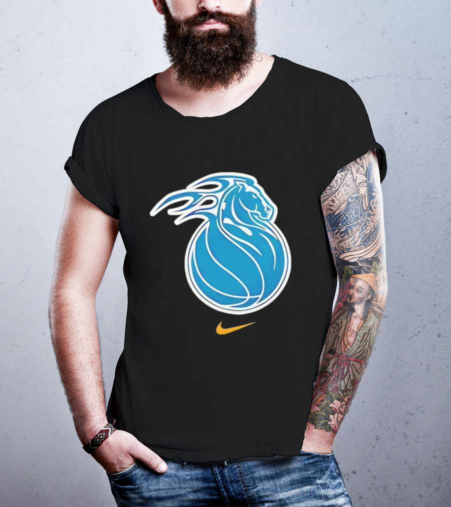 Detroit Pistons City Edition 2025 26 Nike Basketball Horse Concept T-Shirt