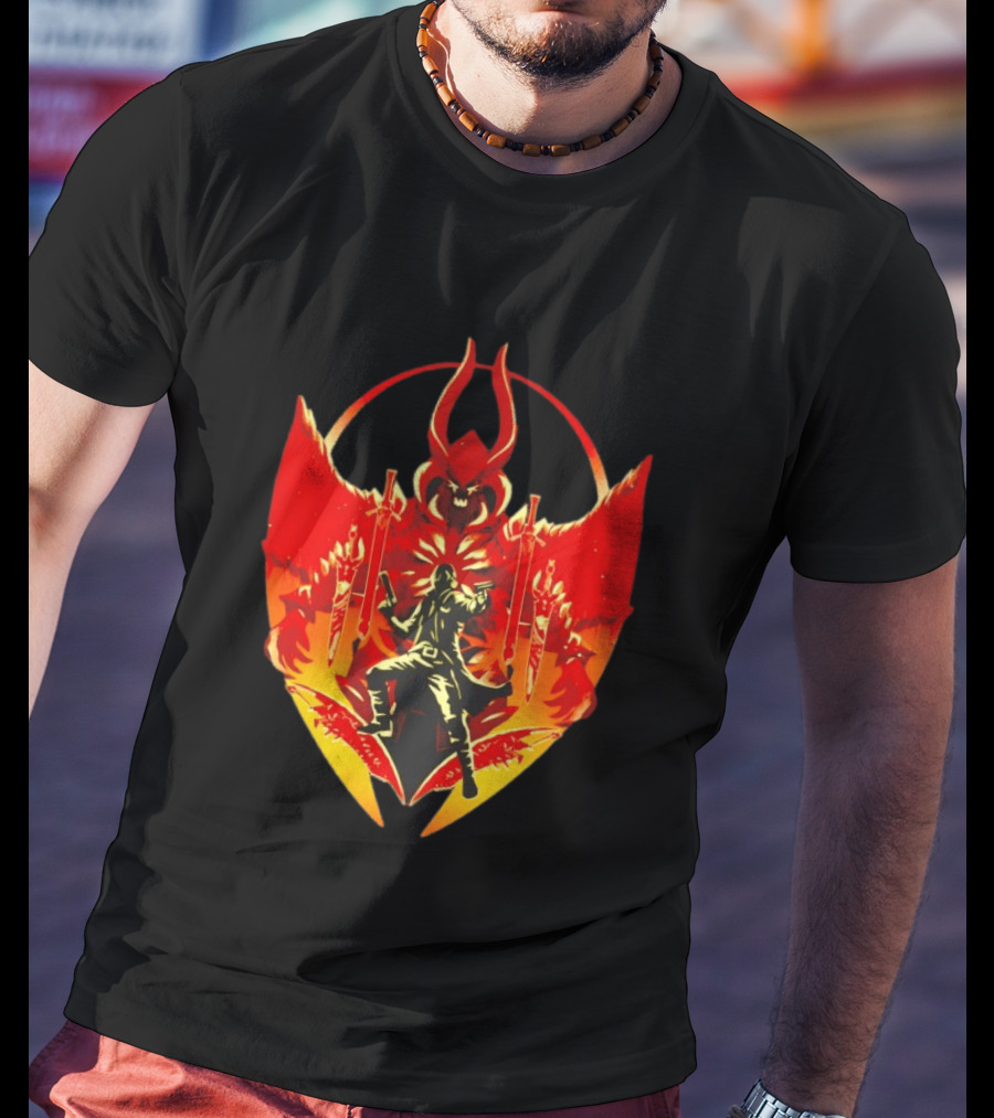 Devil May Cry Dante Fiery Demon Crest Iconography T-Shirt