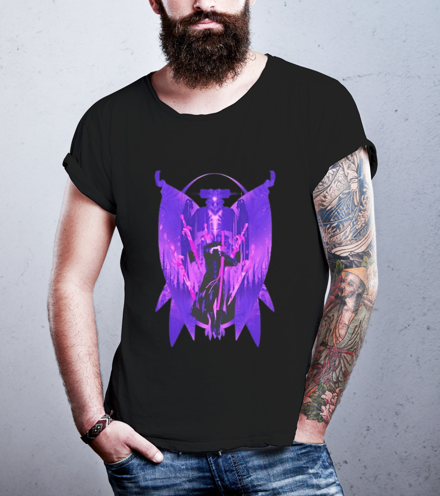 Devil May Cry Vergil Dark Aesthetic Purple Sword T-Shirt