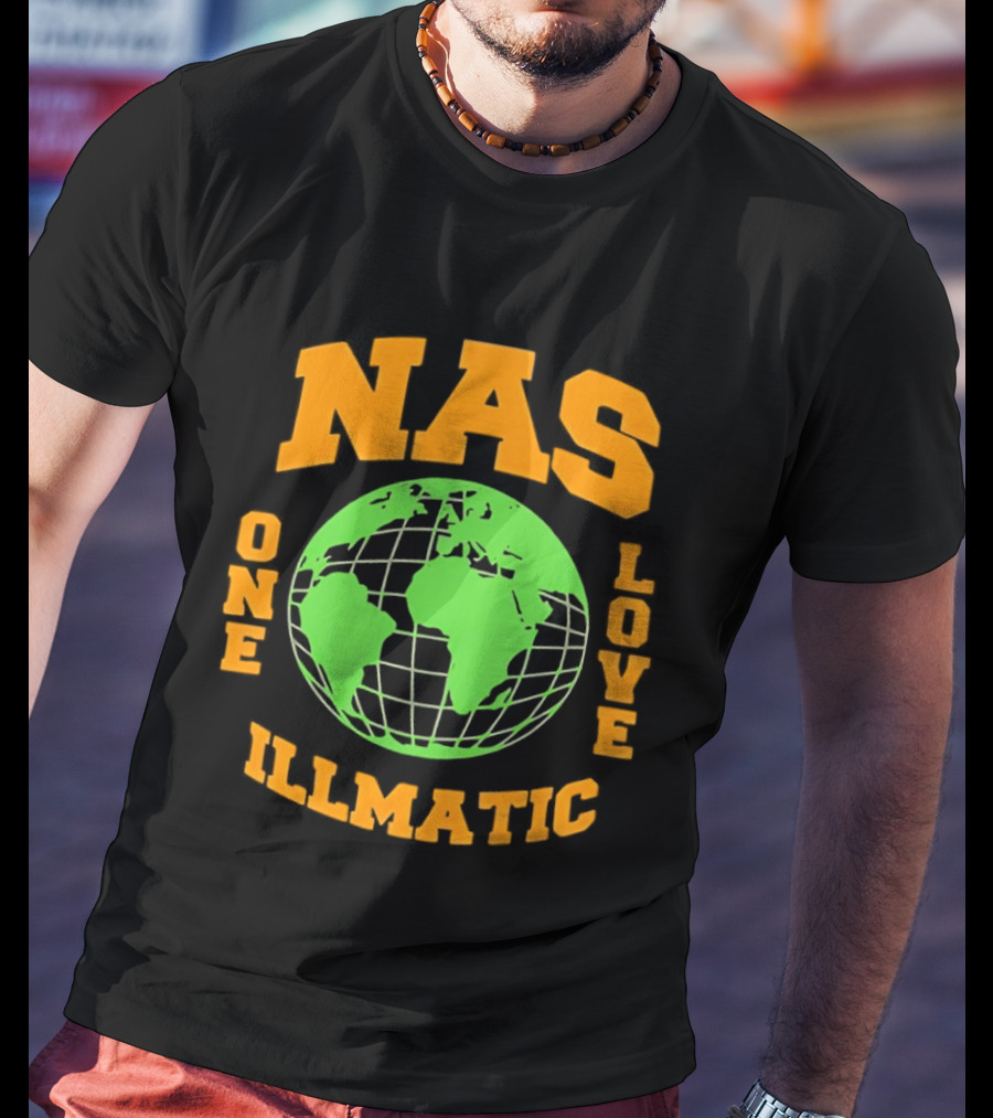 Nas Illmatic One Love Globe T-Shirt