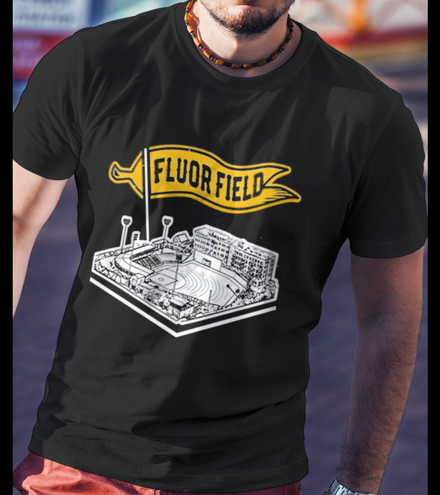 Fluor Field Greenville Drive Baseball Stadium Flag T-Shirt