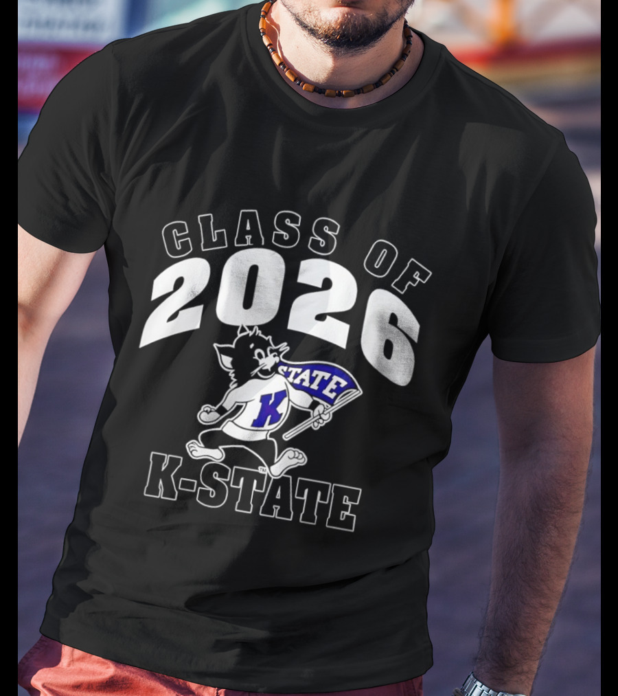 NCAA K State Wildcats Class Of 2026 Willie The Wildcat T-Shirt