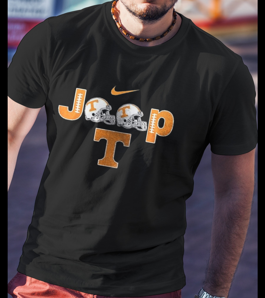 Tennessee Volunteers Jeep Nike Football Helmets T-Shirt
