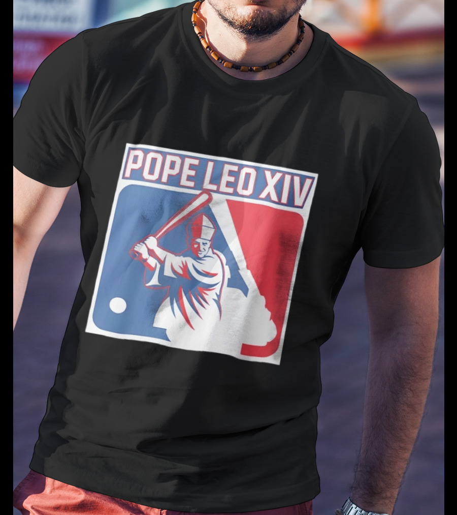 Pope Leo XIV Baseball Catholic MLB T-Shirt