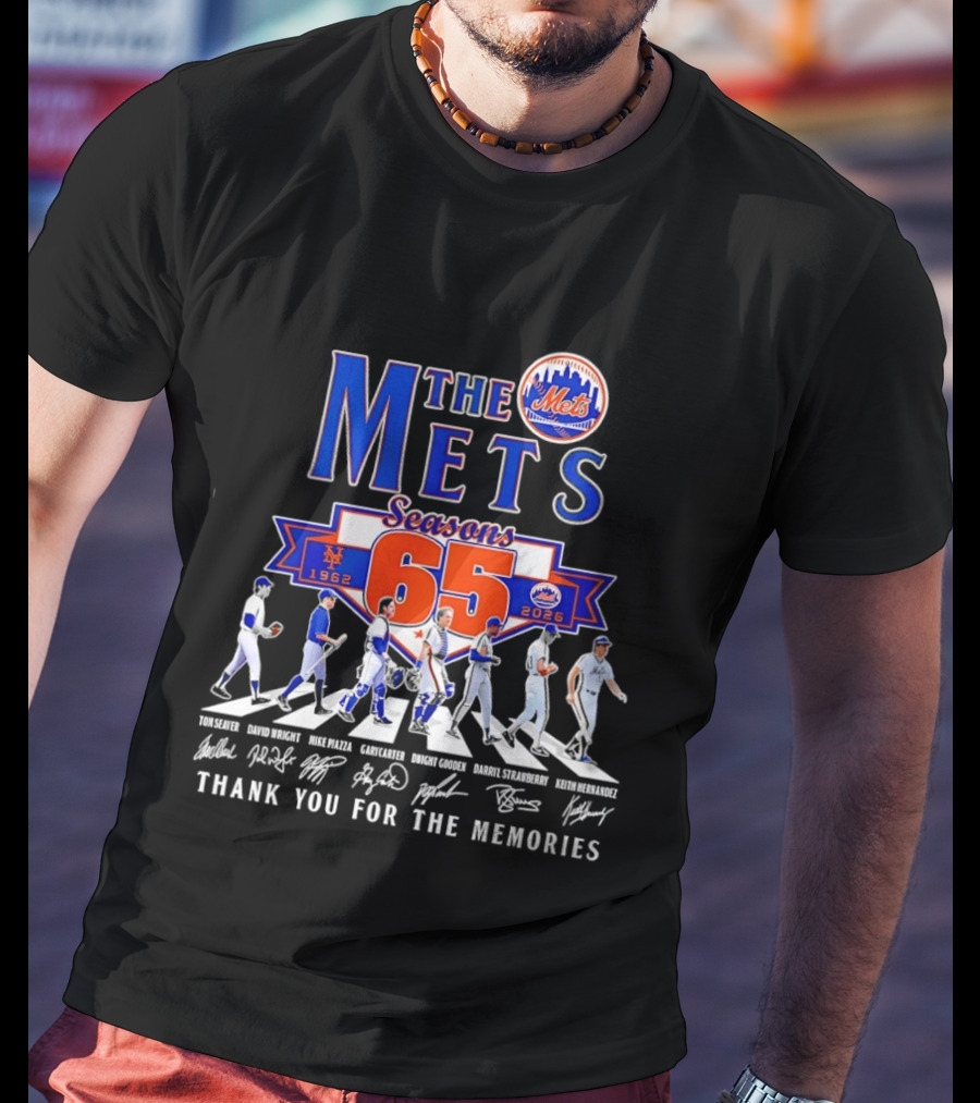 The Mets 65 Seasons 1962 2026 Thank You For The Memories T-Shirt