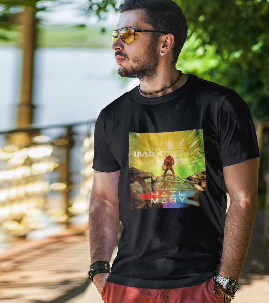 Proudly Presented Imax Zomm Project Hail Mary Space Adventure T-Shirt