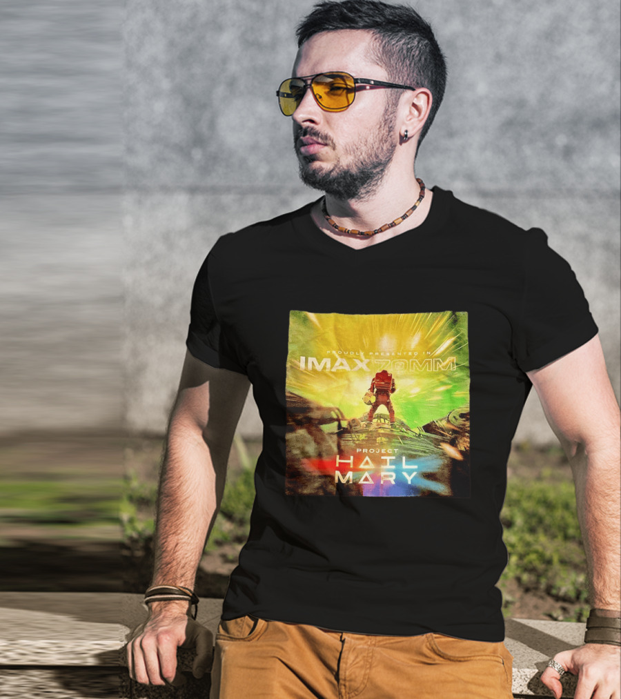 Proudly Presented Imax Zomm Project Hail Mary Space Adventure T-Shirt