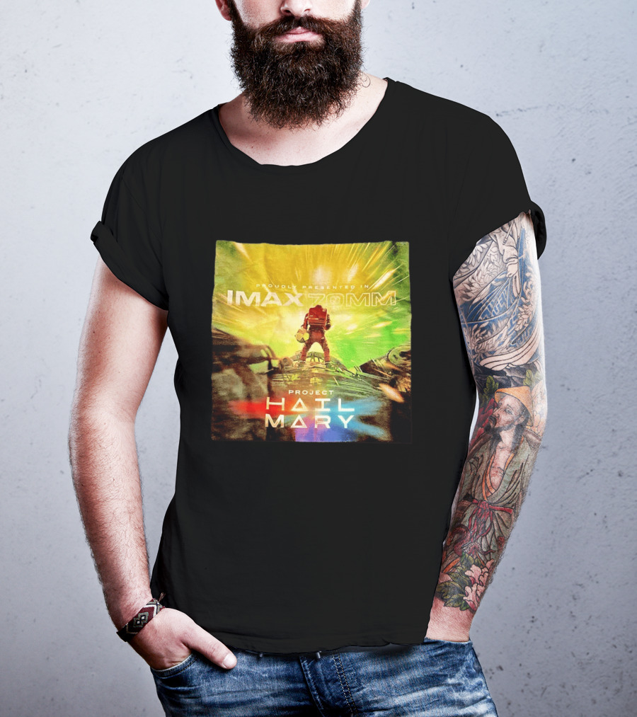 Proudly Presented Imax Zomm Project Hail Mary Space Adventure T-Shirt