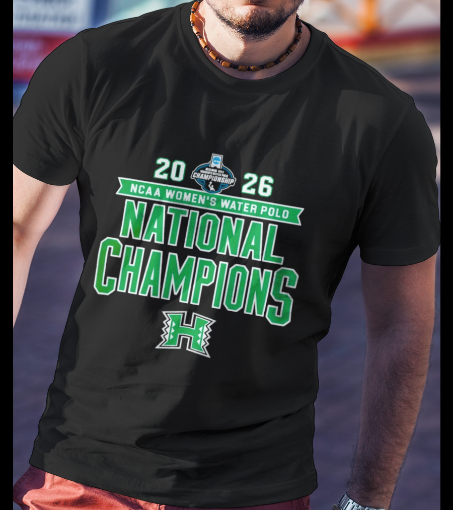 2026 NCAA Women's Water Polo National Champions Hawaii Rainbow Wahine T-Shirt
