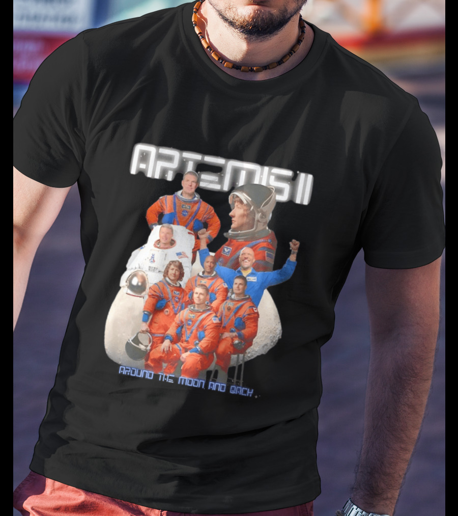 Artemis II Crew Around The Moon Mission T-Shirt
