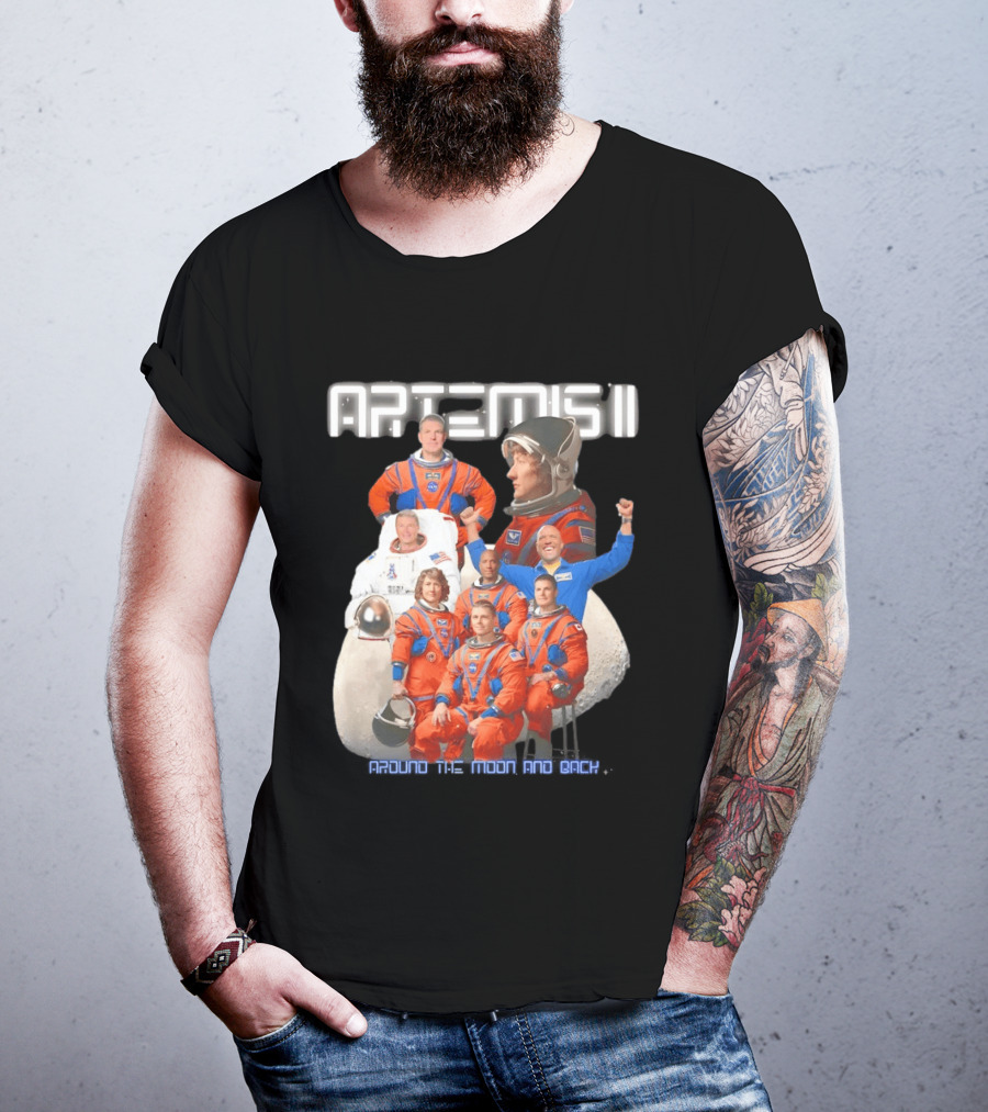 Artemis II Crew Around The Moon Mission T-Shirt