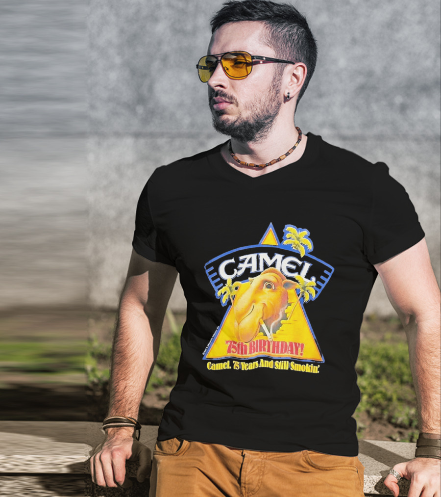 Camel 75th Birthday 75 Years And Still Smokin T-Shirt