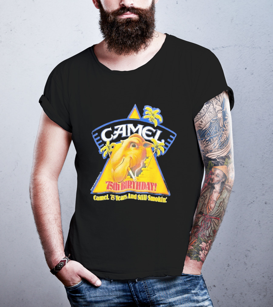 Camel 75th Birthday 75 Years And Still Smokin T-Shirt
