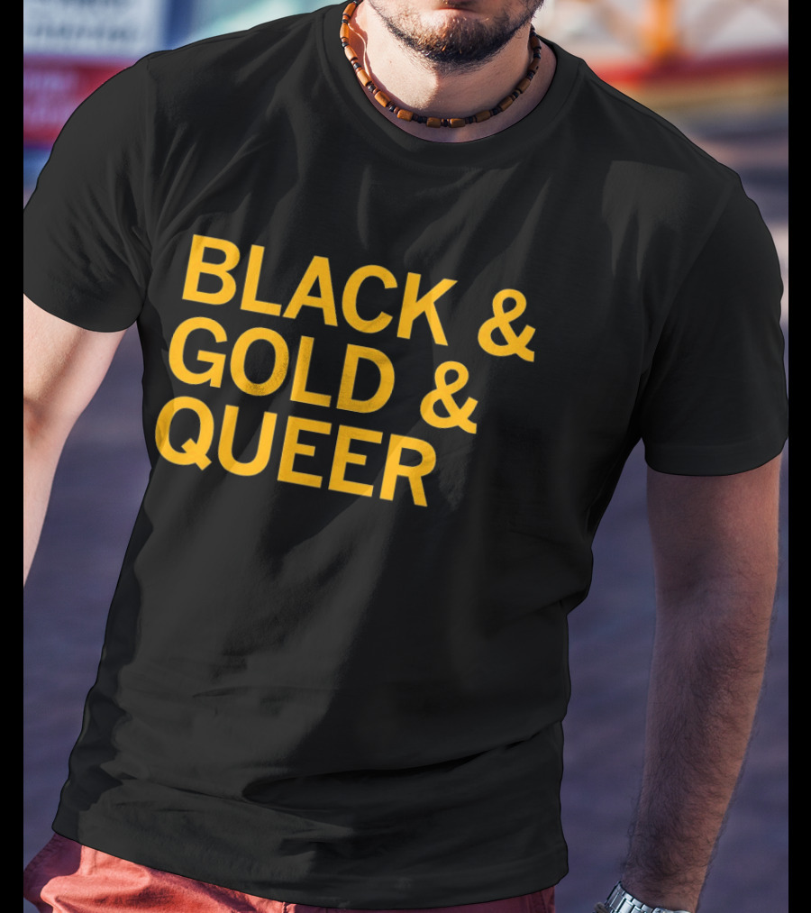 Black And Gold And Queer T-Shirt