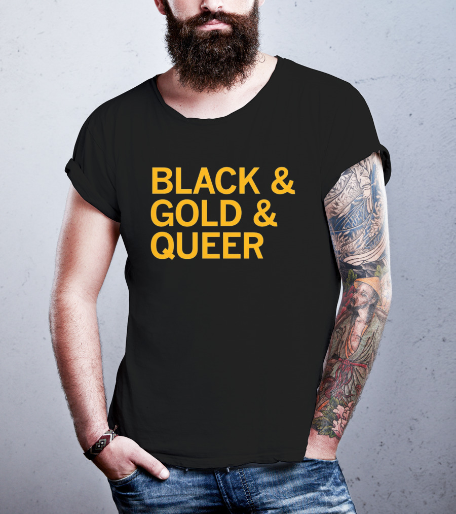 Black And Gold And Queer T-Shirt