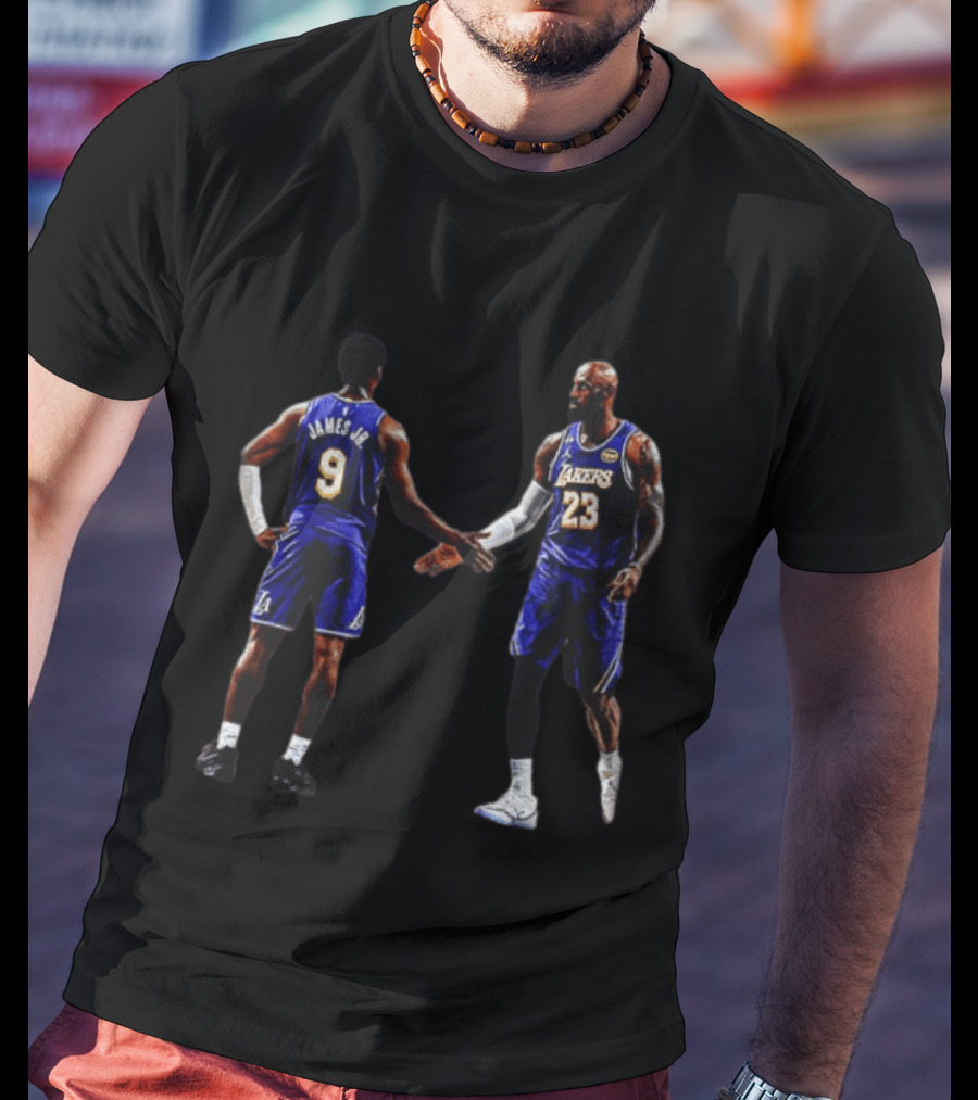 Bronny James LeBron James Los Angeles Lakers Bloodline NBA Basketball T-Shirt