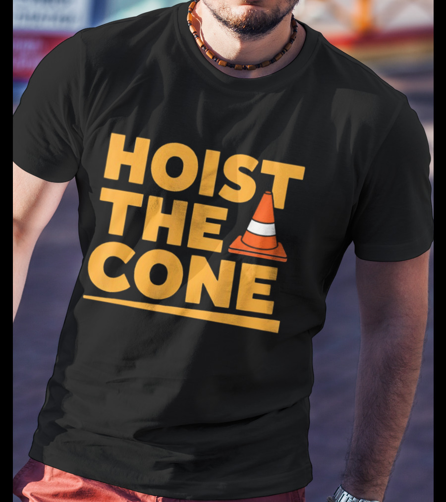 Pittsburgh Pirates Hoist The Cone Meme Traffic Cone Baseball T-Shirt
