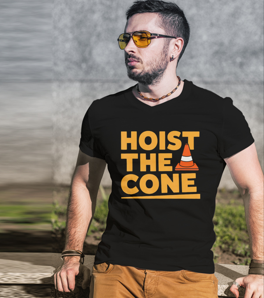 Pittsburgh Pirates Hoist The Cone Meme Traffic Cone Baseball T-Shirt
