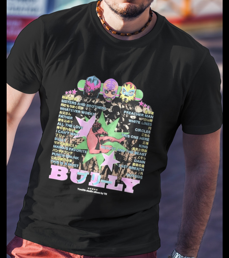 Kanye West Bully 2026 Luchador Mask Album Sisters And Brothers Preacher Man T-Shirt