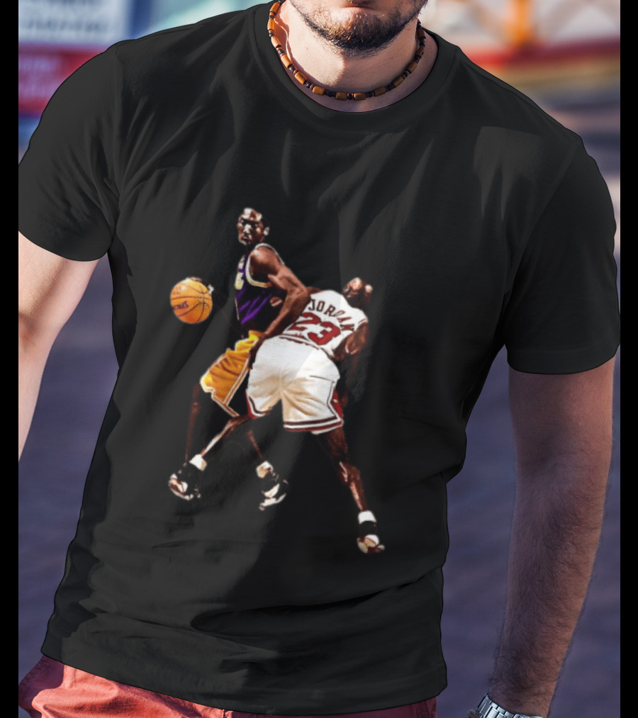 Kobe Bryant Michael Jordan NBA Legends Lakers Bulls Basketball Stars T-Shirt
