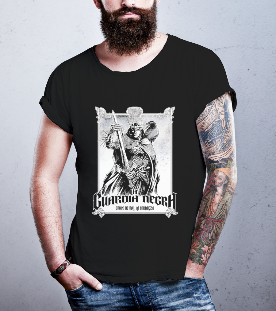 La Guardia Negra Grupo De Rol La Fortaleza Dark Fantasy Warrior T-Shirt