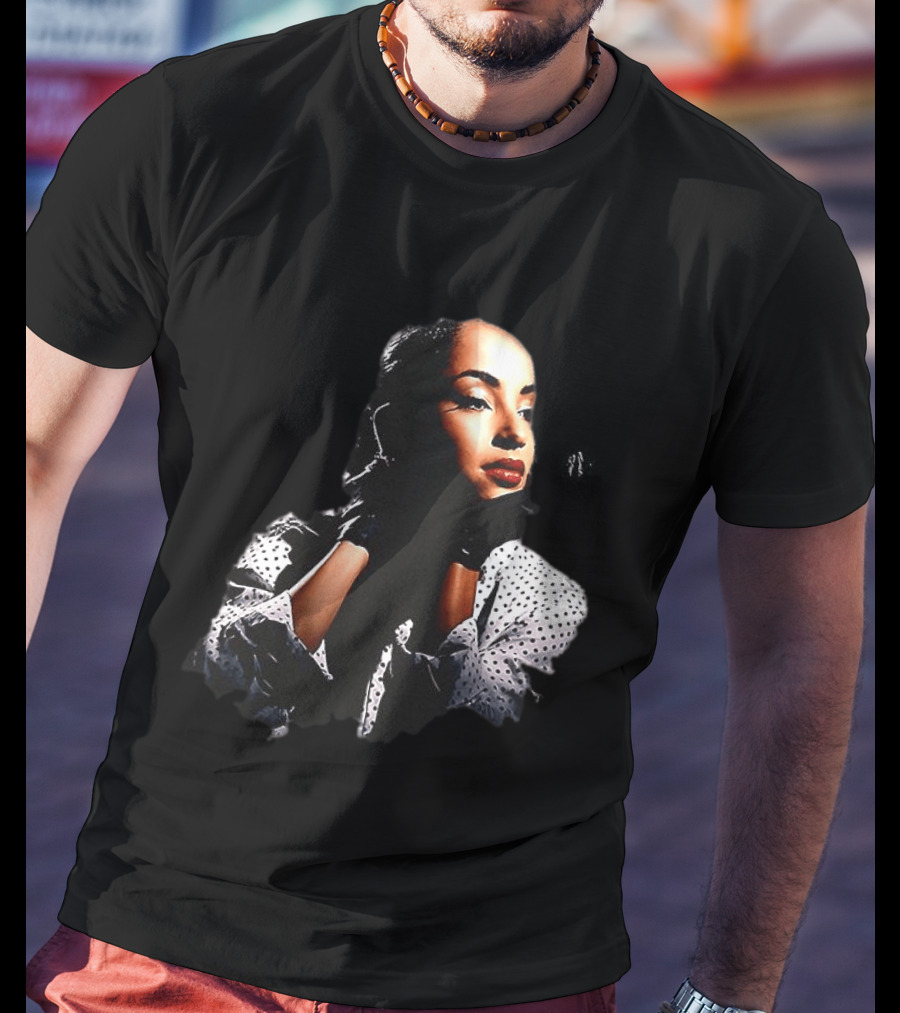 Sade 93 Summer Tour Vintage Style Black And White Polka Dot Fashion T-Shirt