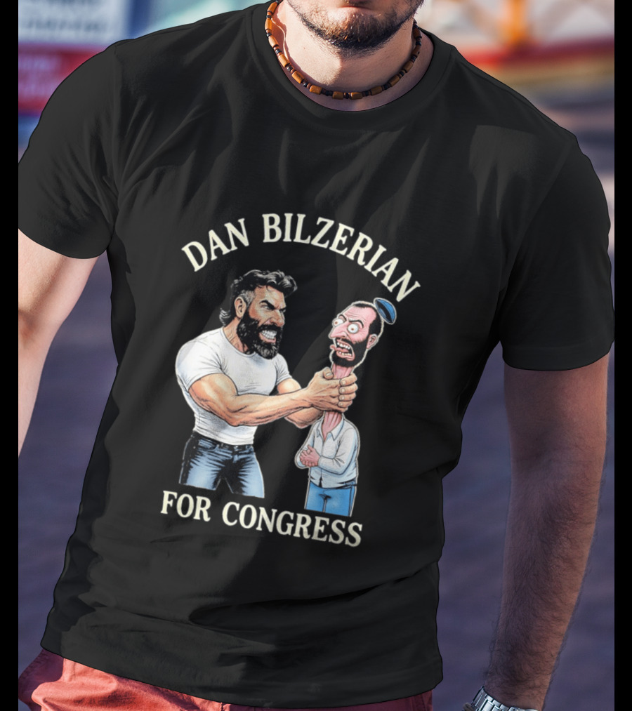 Dan Bilzerian For Congress Funny Caricature T-Shirt