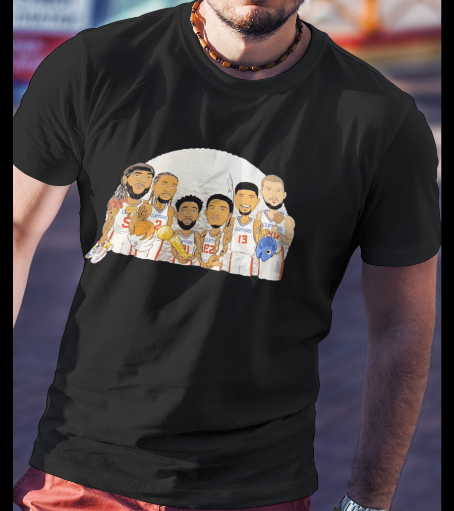 Los Angeles Clippers Players Epcot Spaceship Earth T-Shirt