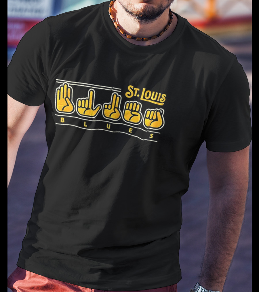 St. Louis Blues American Sign Language Hands T-Shirt