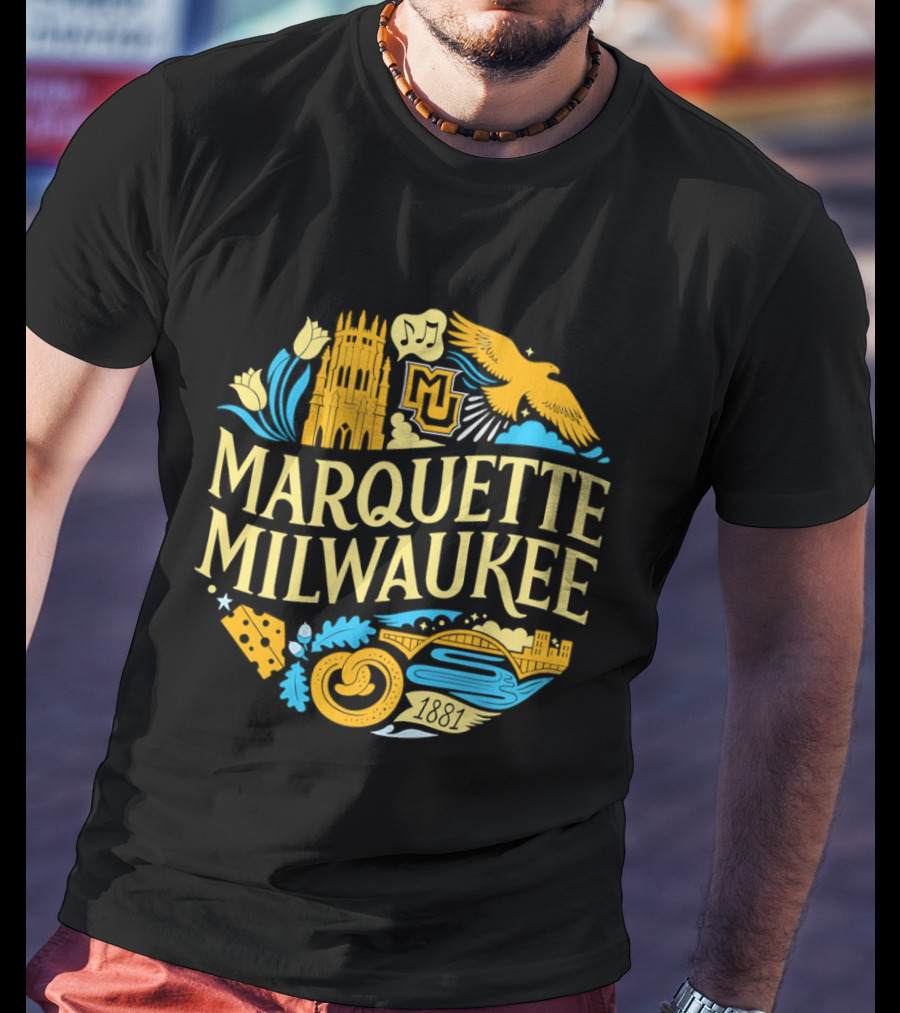 Marquette Milwaukee Golden Eagles MU 1881 T-Shirt