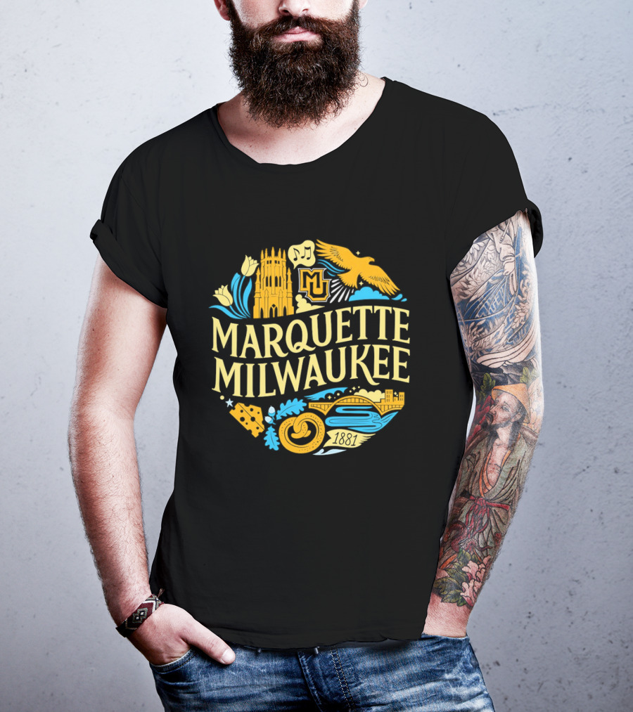 Marquette Milwaukee Golden Eagles MU 1881 T-Shirt