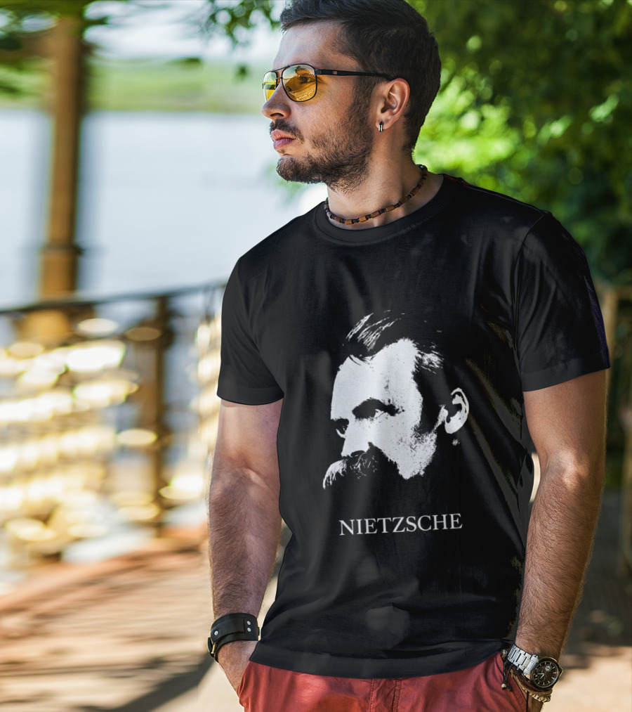 Gdragon Enfants Riches Deprimes Nietzsche Portrait Vintage Aesthetic T-Shirt