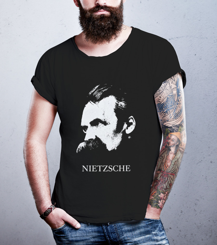Gdragon Enfants Riches Deprimes Nietzsche Portrait Vintage Aesthetic T-Shirt
