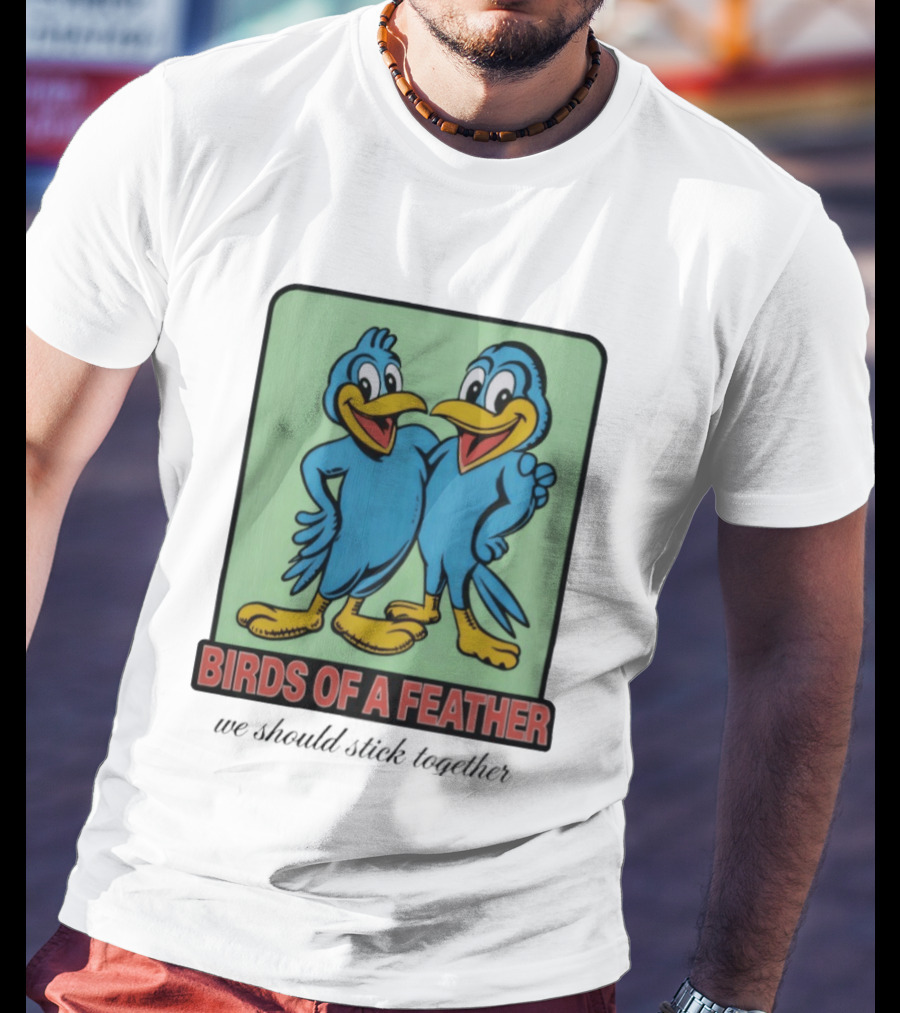 Billie Eilish Birds Of A Feather We Should Stick Together Vintage Cartoon Clothing T-Shirt