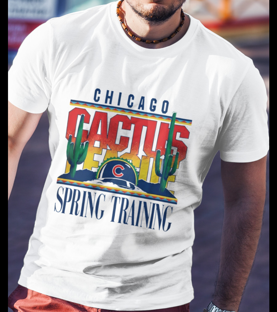 Chicago Cubs Cactus League Spring Training 2026 Helmet T-Shirt