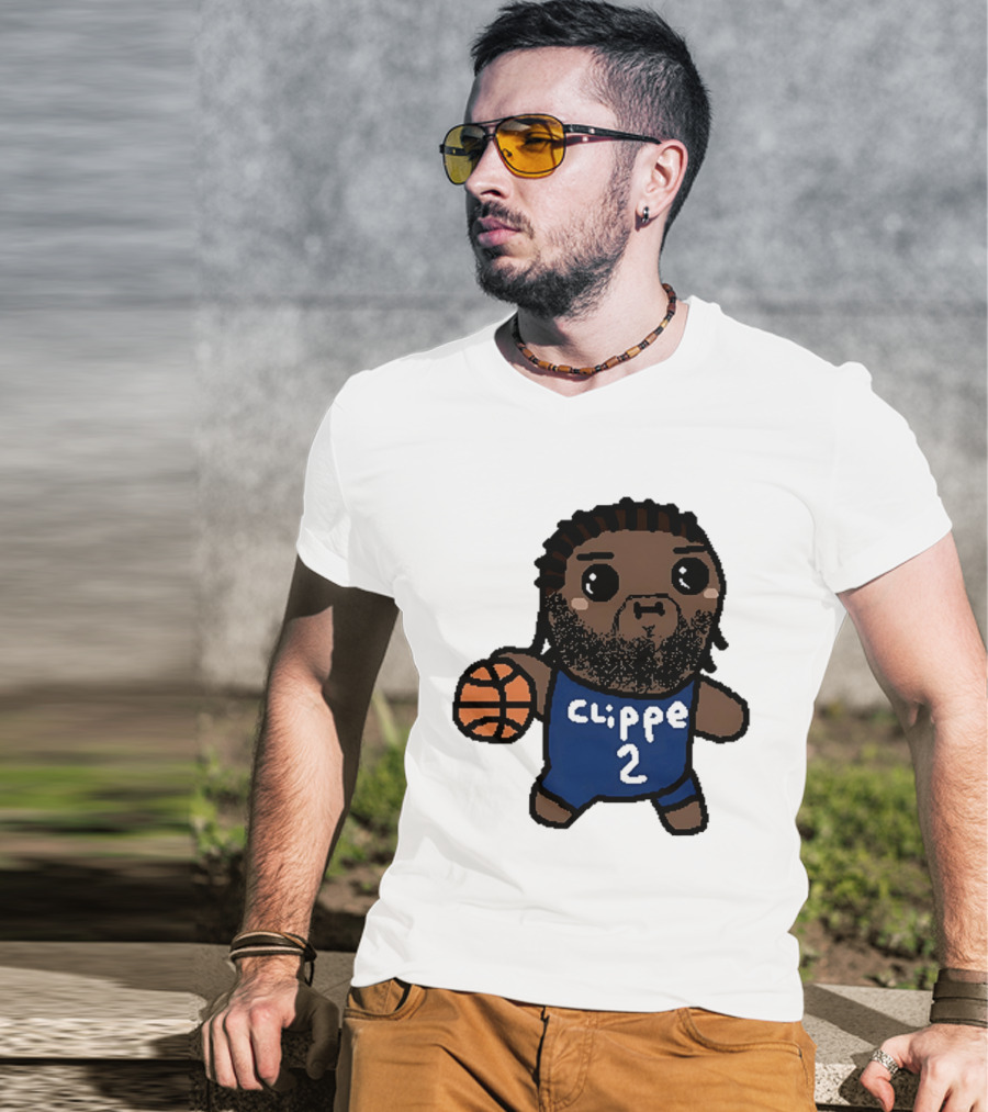 Kawaii Leonard Clipper 2 Los Angeles Cartoon Basketball T-Shirt