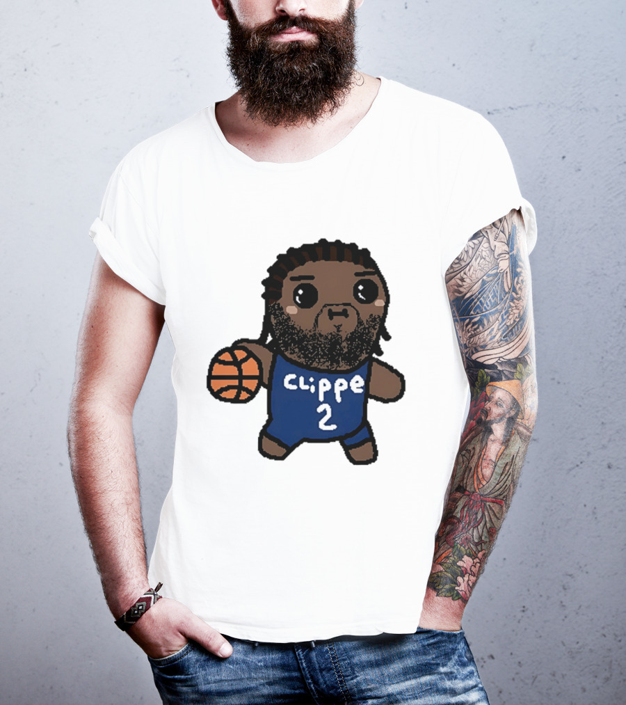 Kawaii Leonard Clipper 2 Los Angeles Cartoon Basketball T-Shirt