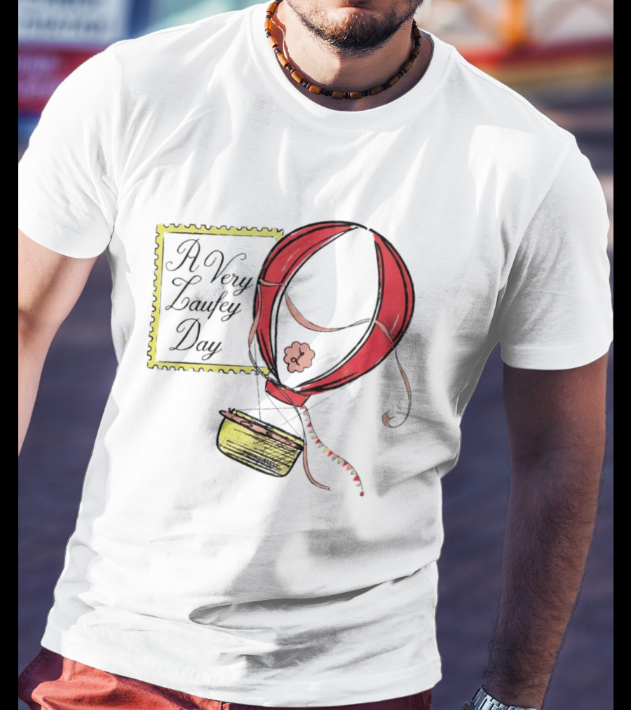 A Very Laufey Day Hot Air Balloon Art With Stamp T-Shirt