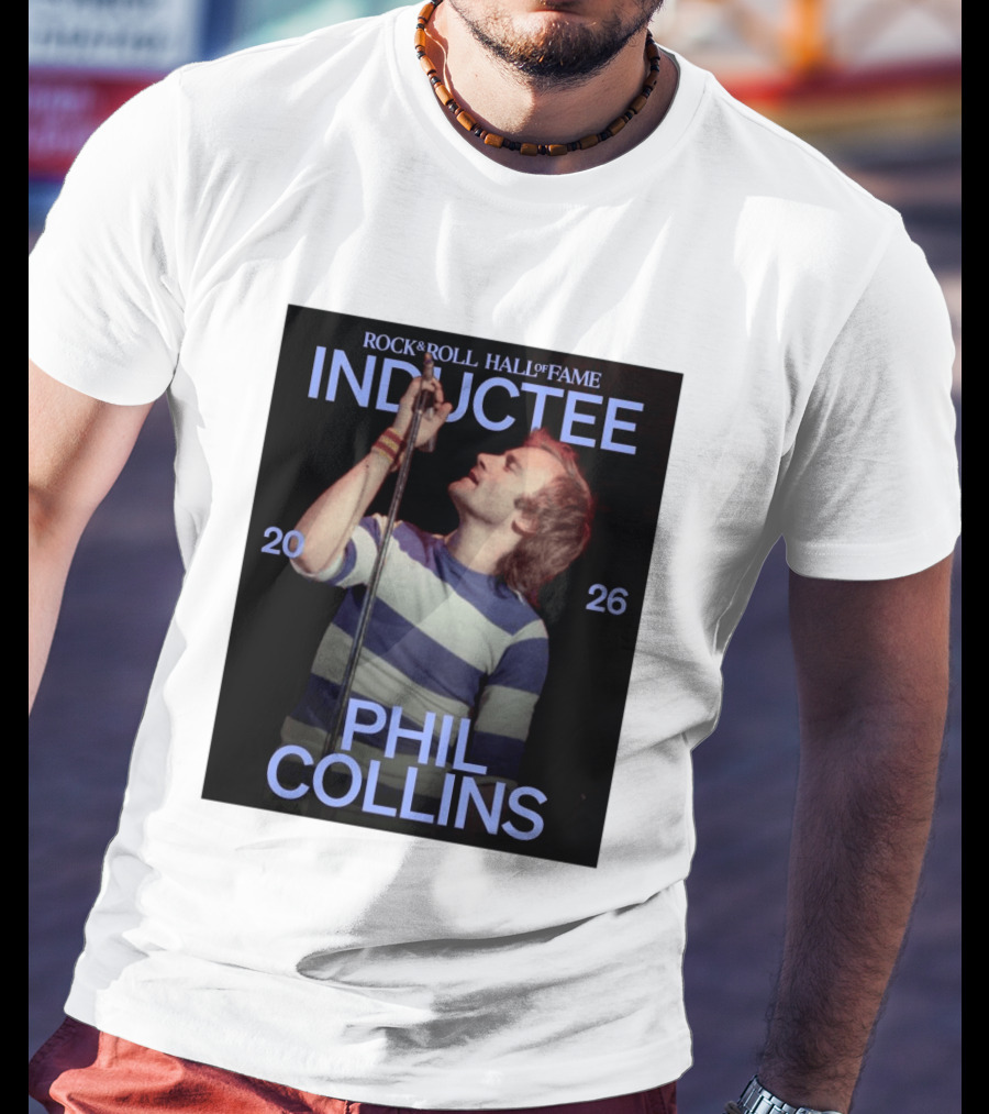 Rock Roll Hall Of Fame 2026 Inductee Phil Collins T-Shirt