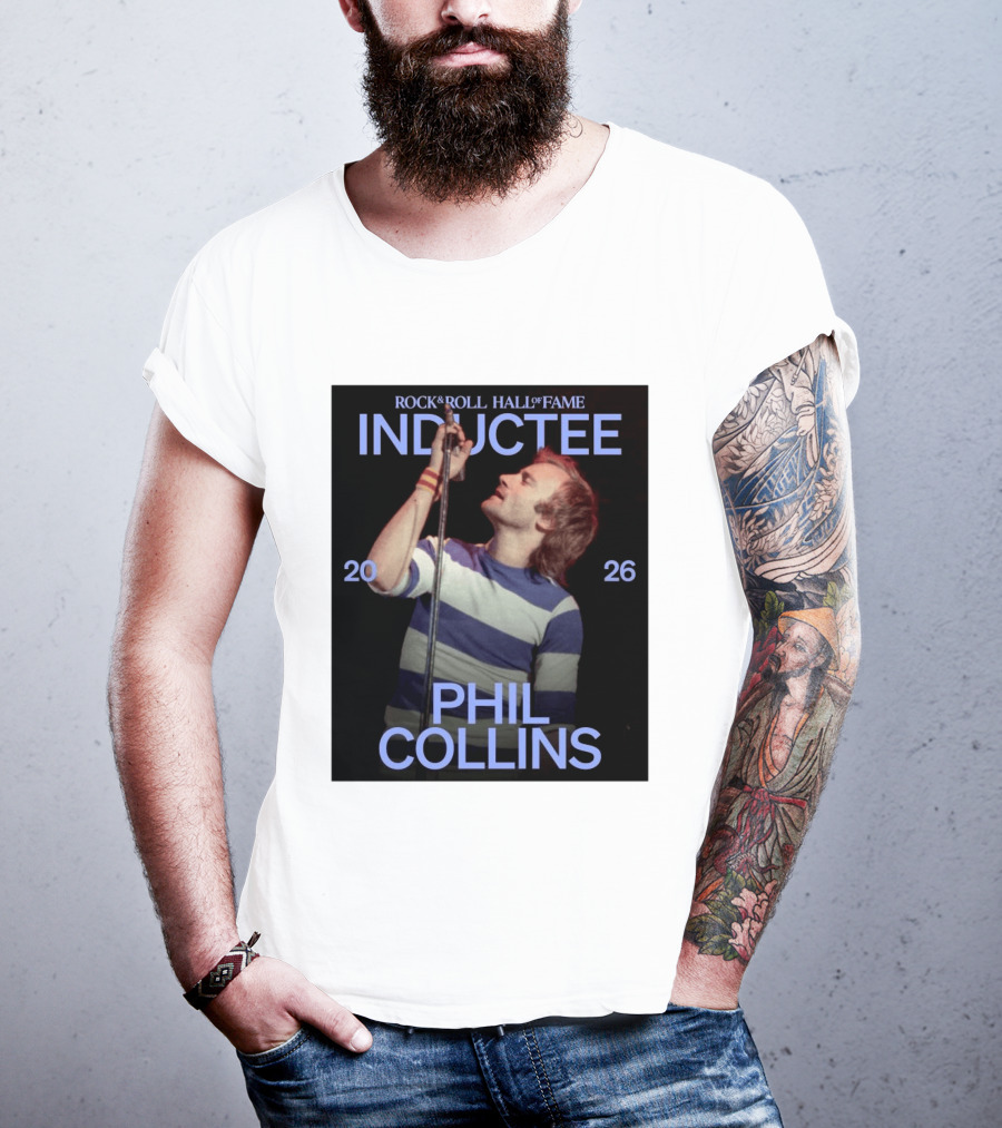 Rock Roll Hall Of Fame 2026 Inductee Phil Collins T-Shirt