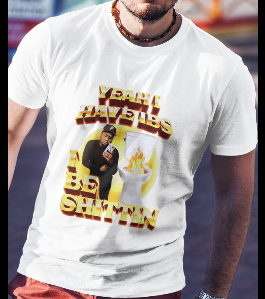 Yeah I Have IBS I Be Shittin 90s Bootleg Style With Fire Toilet And Phone Guy T-Shirt