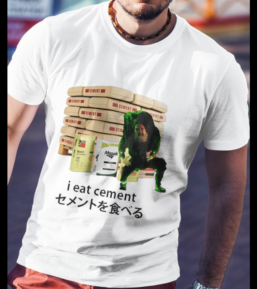 I Eat Cement Surreal Humor Poe's Favorite Snack Cement T-Shirt