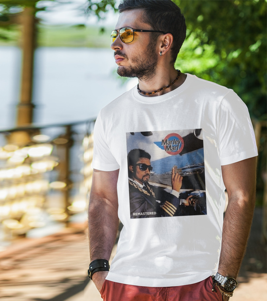 Marley Marl Remastered Cover With Sunglasses And Chains T-Shirt