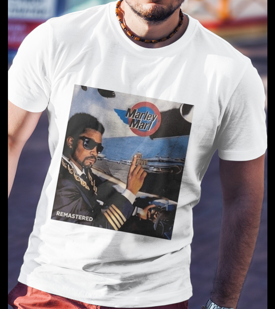 Marley Marl Remastered Cover With Sunglasses And Chains T-Shirt
