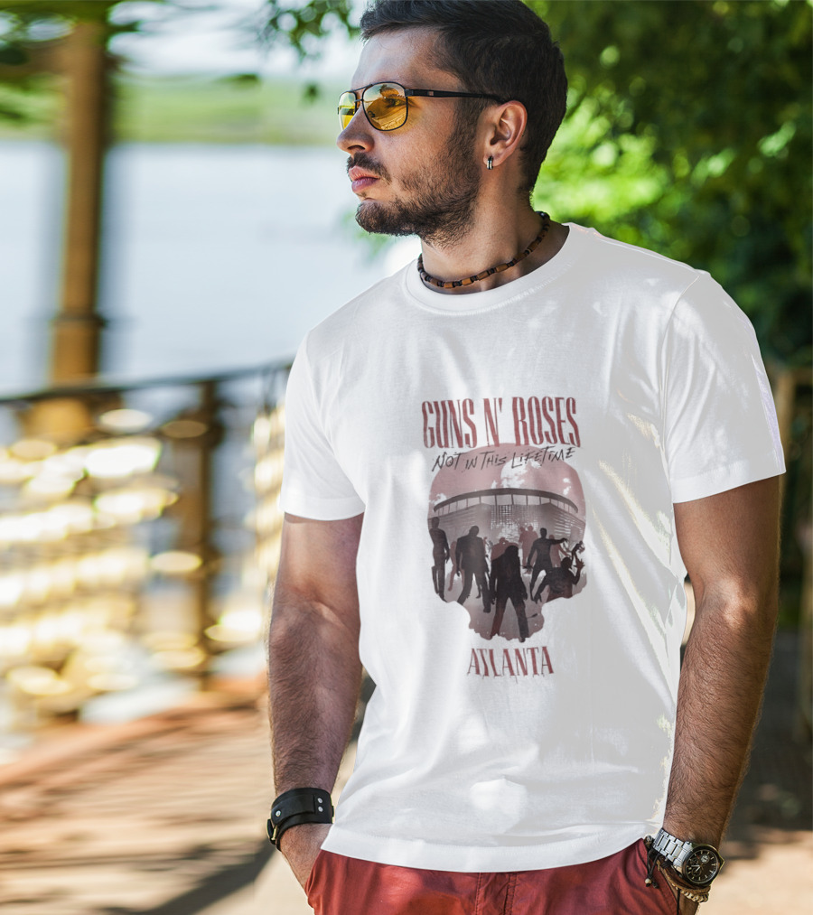 Guns N' Roses Not In This Lifetime Skull Atlanta T-Shirt