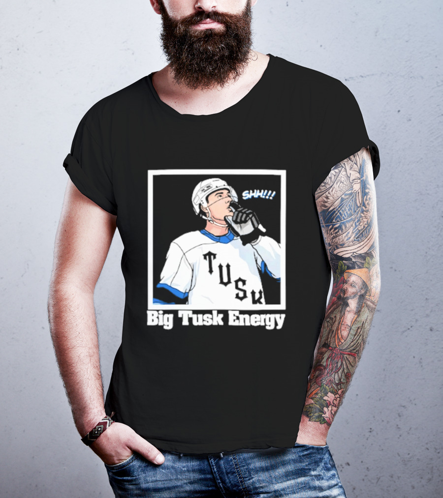 Big Tusk Energy Sip Hockey Tusk Player T-Shirt